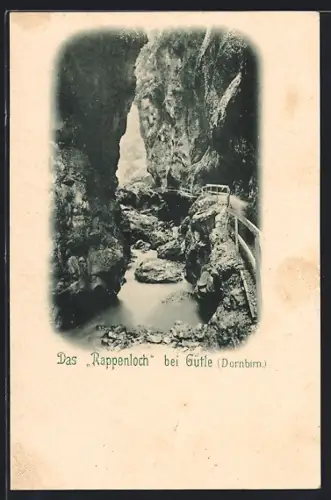 AK Dornbirn, Rappenloch bei Gütle