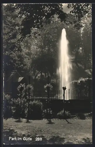 AK Dornbirn, Gütle, Fontäne im Park
