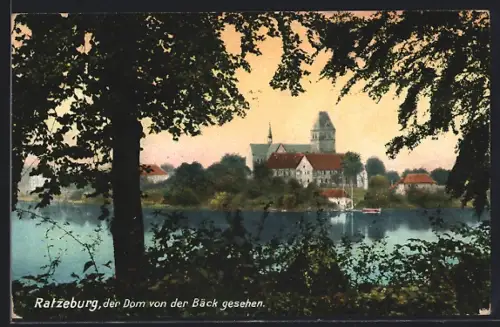 AK Ratzeburg, Dom von der Bäck gesehen