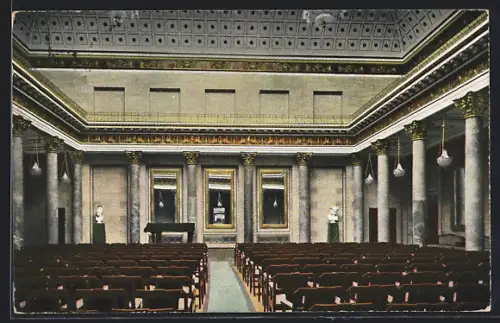 AK Wiesbaden, Neues Kurhaus, kleiner Concertsaal