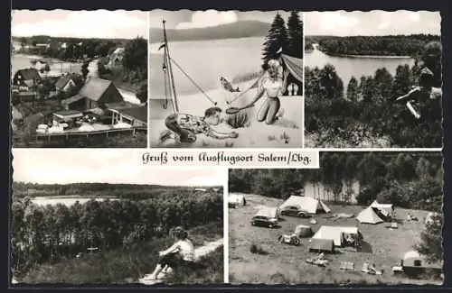 AK Salem /Lbg., Ausflugsort, Zeltplatz, Teilansicht