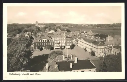 AK Ratzeburg /Lauenburg, Markt, Dom