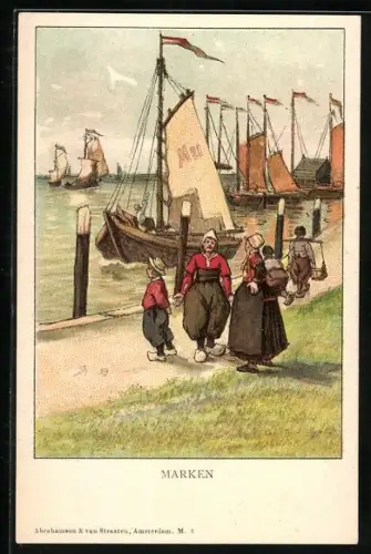 Künstler-AK Marken, Haven