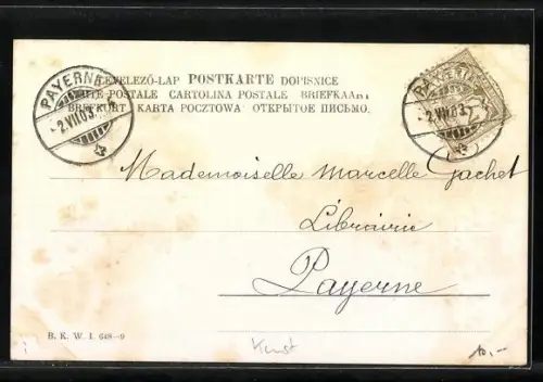 Künstler-AK Brüder Kohn (B.K.W.I) Nr. 648-9: Bauernmädchen