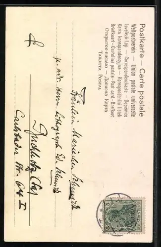 AK Zwei Mädchen in holländischer Tracht, Reklame für Teeschmidt von 1730