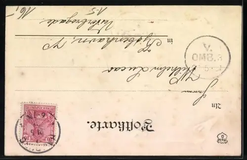 AK Königsfamilie von Hannover, Siegel mit Wappen