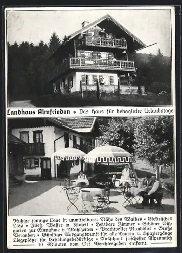 AK Untersalzberg, Hotel Landhaus Almfrieden