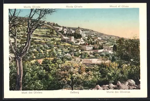 AK Jerusalem, Blick auf den Ölberg