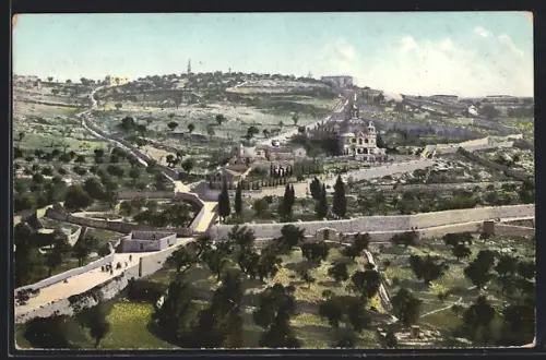 AK Jerusalem, Ölberg, Panorama