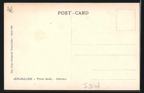 AK Jerusalem, The Golden Gate