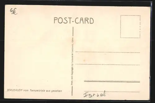 AK Jerusalem, View from the Temple Arena