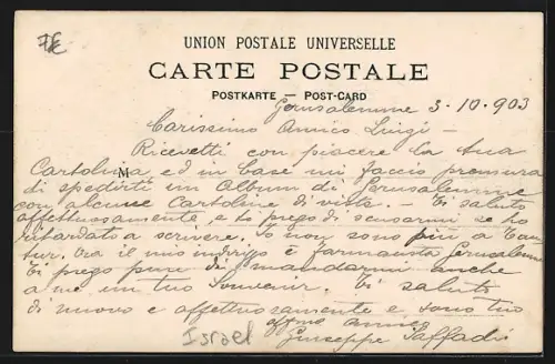 AK Jerusalem, View from the North