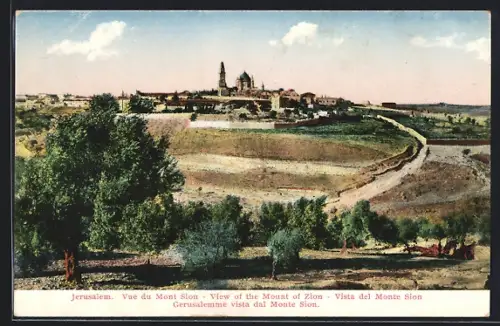 AK Jerusalem, View of the Mount of Zion