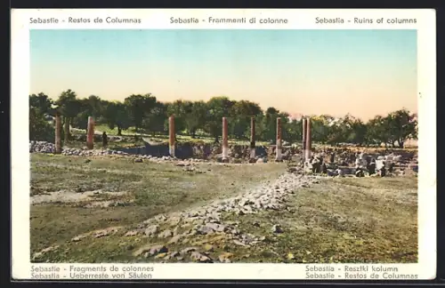 AK Sebastia, Überreste von Säulen