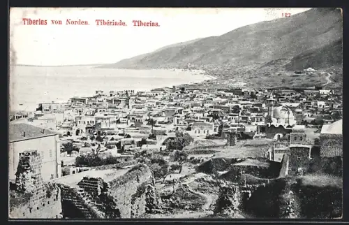 AK Tiberias, Blick von Norden
