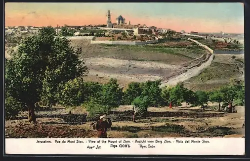 AK Jerusalem, View of the Mount of Zion