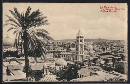 AK Jerusalem, Panorama mit Erlöserkirche