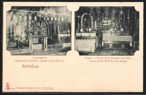 AK Bethlehem, Geburtsgrotte und Krippe