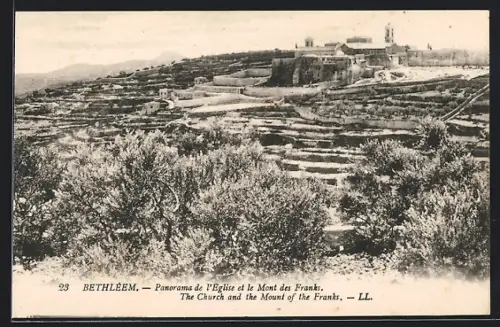AK Bethléem, Panorama de l`Eglise et le Mont des Franks