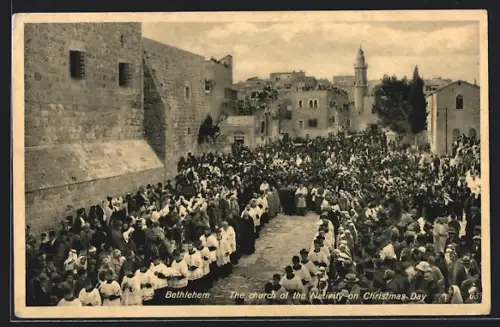 AK Bethlehem, Die Geburtskirche am Weihnachtstage