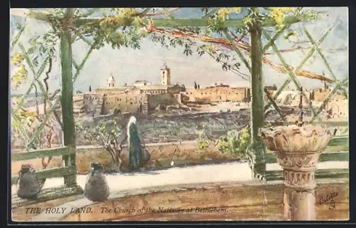 Künstler-AK Bethlehem, Church of the Nativity