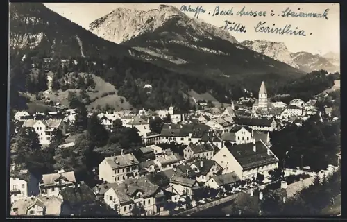 AK Bad Aussee, Ortsansicht mit Tisselwand von Sixtleiten