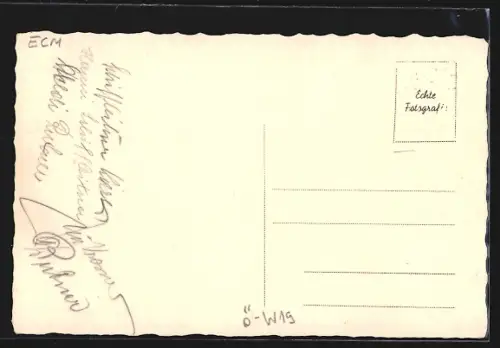 Künstler-AK Wien-Grinzing, Ortspartie mit Gasthaus aus der Sicht eines Betrunkenen