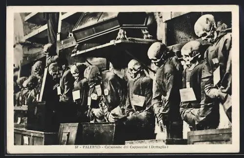 AK Palermo, Catacombe dei Cappuccini, Tod