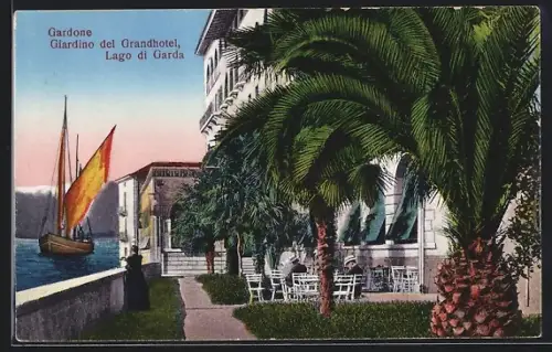 AK Gardone, Giardino del Grandhotel, Segelboot
