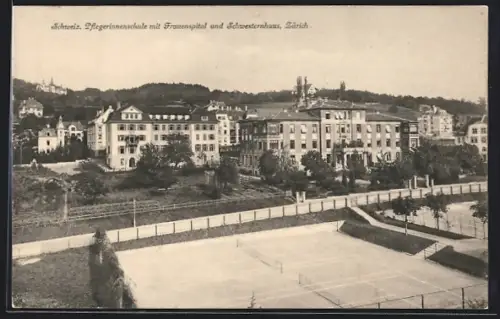 AK Zürich, Pflegerinnenschule mit Frauenspital & Schwesternhaus