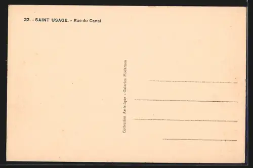 AK Saint Usage, Rue du Canal
