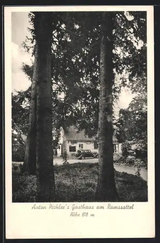 AK Gloggnitz /N.-Oe., Ramssattel, Anton Pichler`s Gasthaus