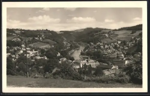 AK Zelezny Brod, Panorama mit Fluss