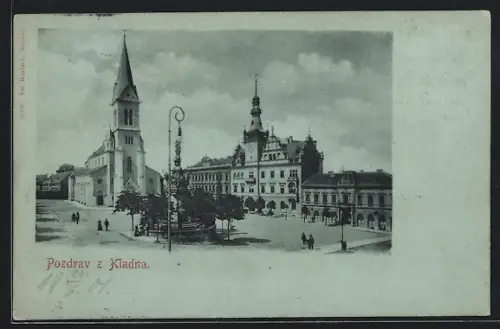 AK Kladno, Namesti, Kostel