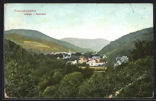 AK Trencsénteplicz, Látképe