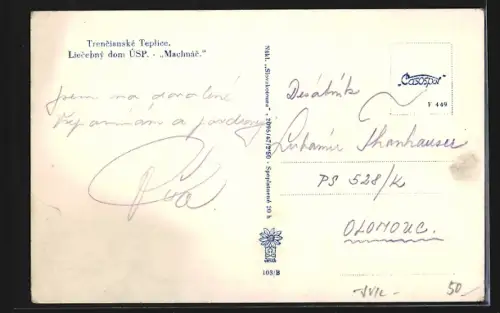 AK Trencianské Teplice, Liecebný dom ÚSP Machnác