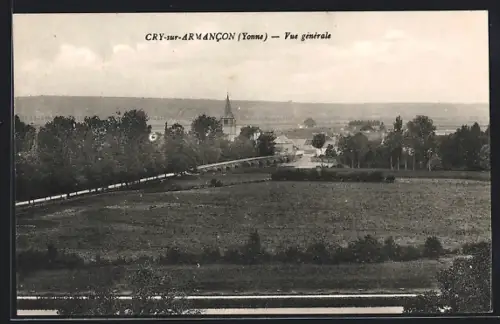 AK Cry-sur-Armancon, Vue générale