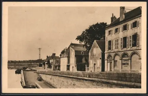 AK Saint-Jean-de-Losne, Quai Lafayette