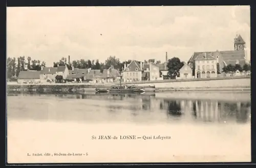 AK Saint-Jean-de-Losne, Quai Lafayette