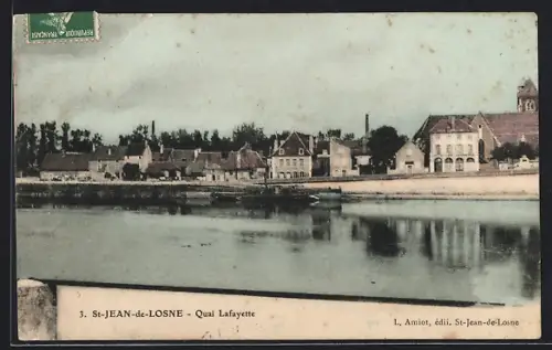 AK Saint-Jean-de-Losne, Quai Lafayette
