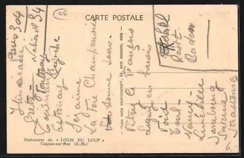 AK Cagnes-sur-Mer, Restaurant du Logis du Loup
