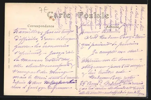 AK Cousin-le-Pont, Vue d`ensemble, auf der Strasse in den Ort