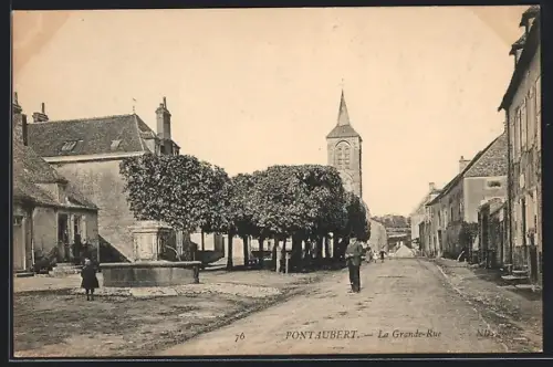 AK Pontaubert, La Grande-Rue