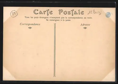 AK Pontaubert, La Grande-Rue