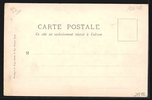 AK Bléneau, La Grande Rue, Strassenpartie