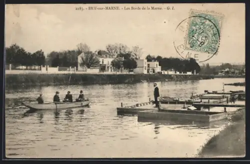 AK Bry-sur-Marne, Villen an der Marne