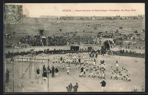 AK Béziers, Grand Concours de Gymnastique, Pyramides