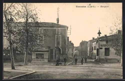AK Tonneins, Hospice, Strassenpartie