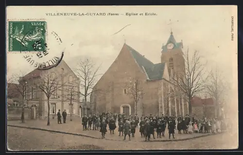 AK Villeneuve-la-Guyard, Eglise et Ecole
