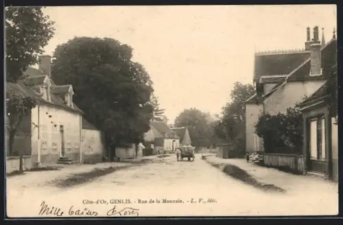 AK Genlis, Rue de la Monnaie, Strassenpartie